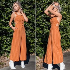 ASTR Baseline Jumpsuit in Papaya